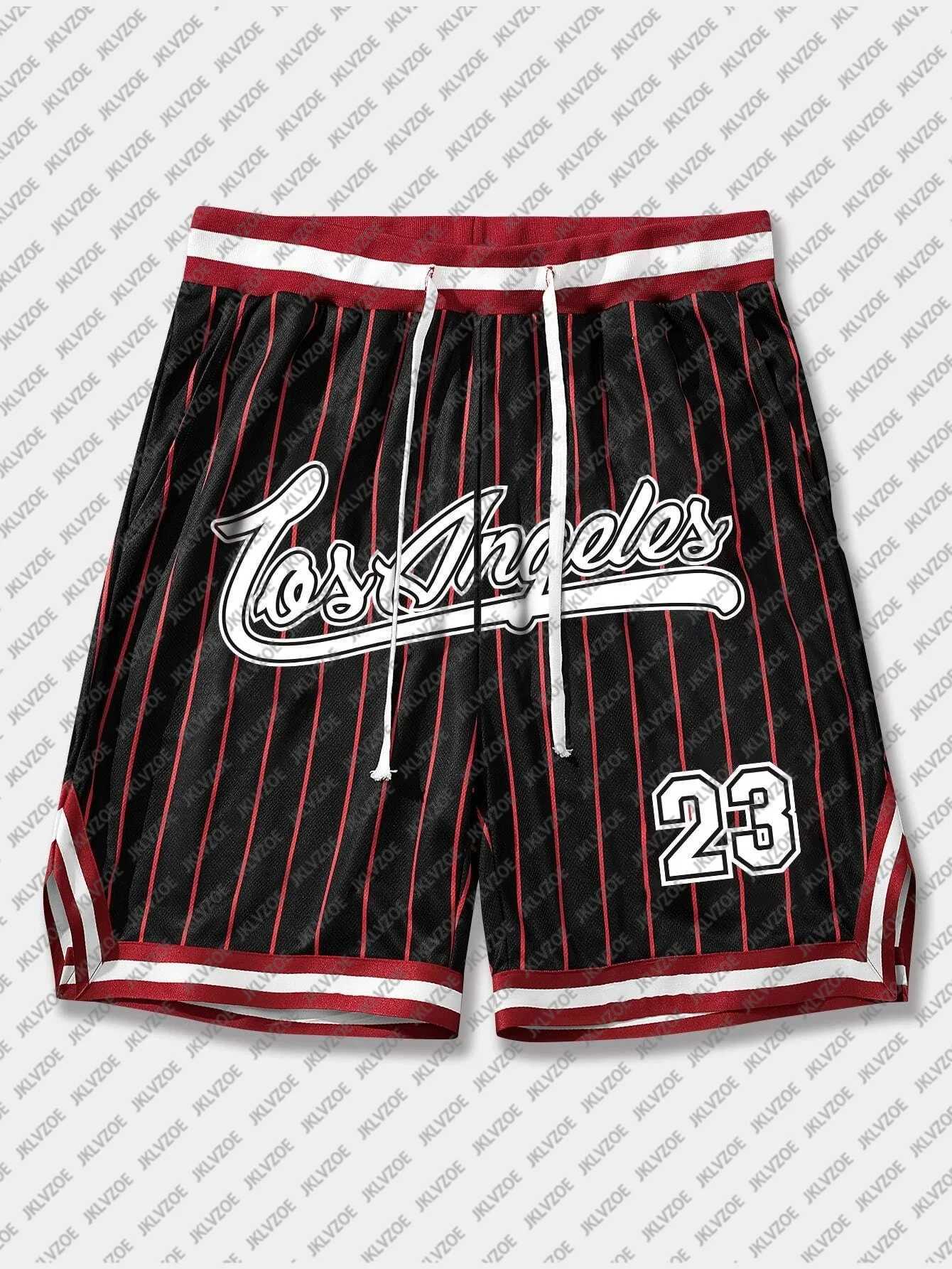 Men's Shorts Los Angeles #23 basketball shorts mens loose beach shorts summer womens quick dry shorts 3D casual over sport shorts z250219