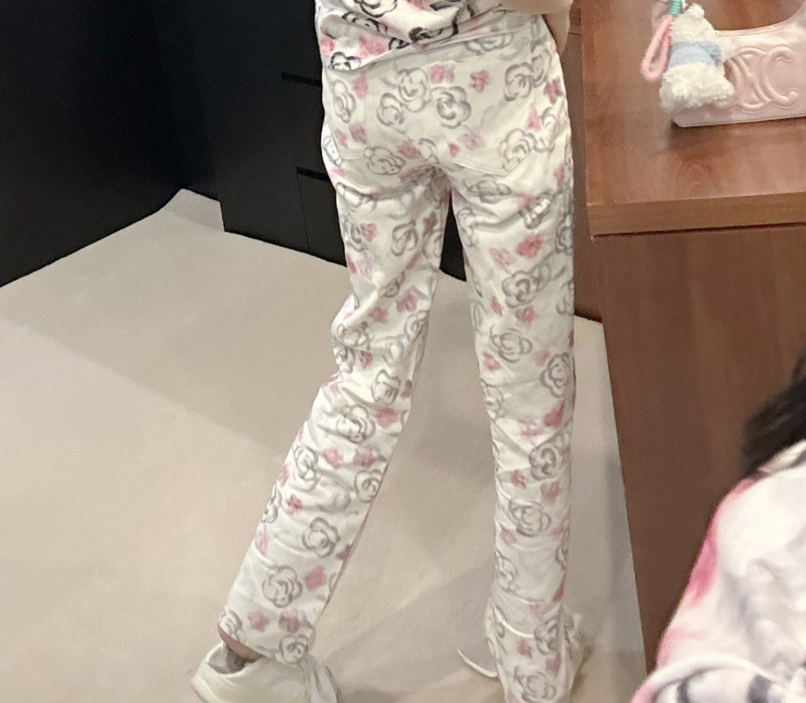 floral pants graffiti Customized Fashion Tailored Fashion drop shipping wholesale factory outlet1