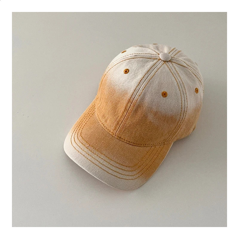 Spring Summer Kids Peaked Cap 2-6T Retro Gradient Color Casquette Leisure Outdoor Sun Hat Baseball Caps 250219