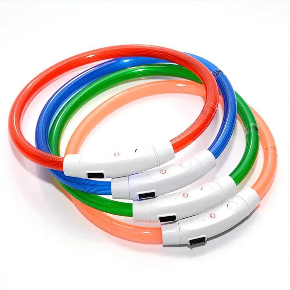 Led Dog Collar Luminous Usb Cat Dog Collar 3 Modes Led Light Glowing Loss Prevention LED Collar For Dogs Pet Dog Accessories W250219