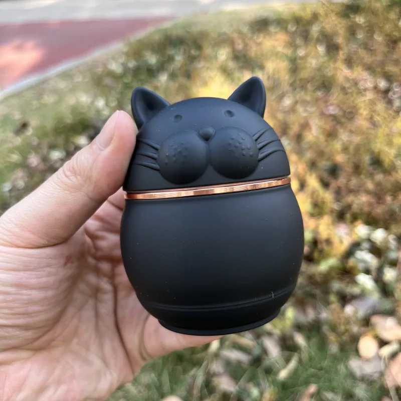 High Quality Cute Cat Shape Metal Grinder Zinc Alloy Cigarette Grinder Spice Grinder Tool T250218