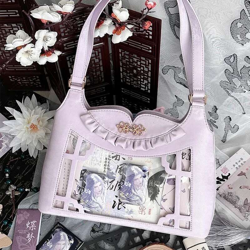 New Chinese Style Ita Bolsos Mujer Original Design Bag Transparent Sac Femme Underarm Shoulder Bags Daily Using Bolsas