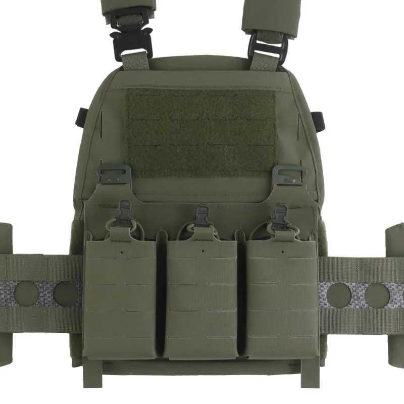 Outdoor multifunctional plate carrier Iron style Quick release Vest Triple 556 magazine bag MOLLE hunting air soft gearXJ250219
