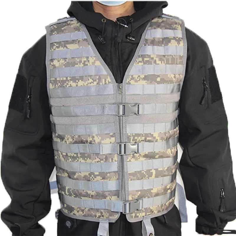 Tactical Molle Vest Assault Plate Carrier Outdoor Lightweight Mesh Vest Breathable Waistcoat Hunting AccessorieXJ250219