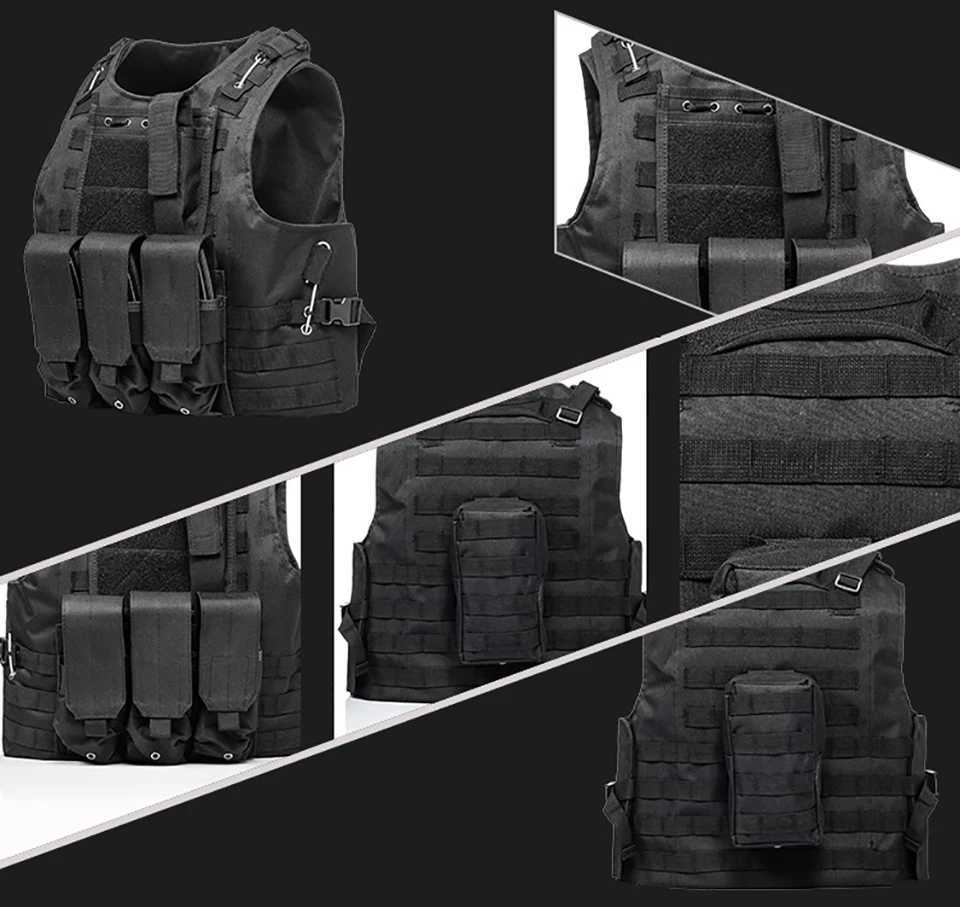 Airsoft Military Gear Tactical Vest Molle Combat Assault Plate Carrier Tactical Vest 10 Colors CS Outdoor Clothing Hunting VestXJ250219