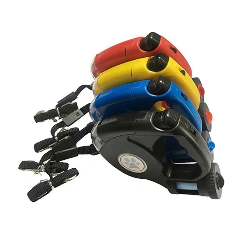 LED Dog Leash With Garbage Bag Automatic Pet Leash for Dogs Cats Night Travel Safety Pet Traction Rope 4.5M Dog AccessoriesXJ250218