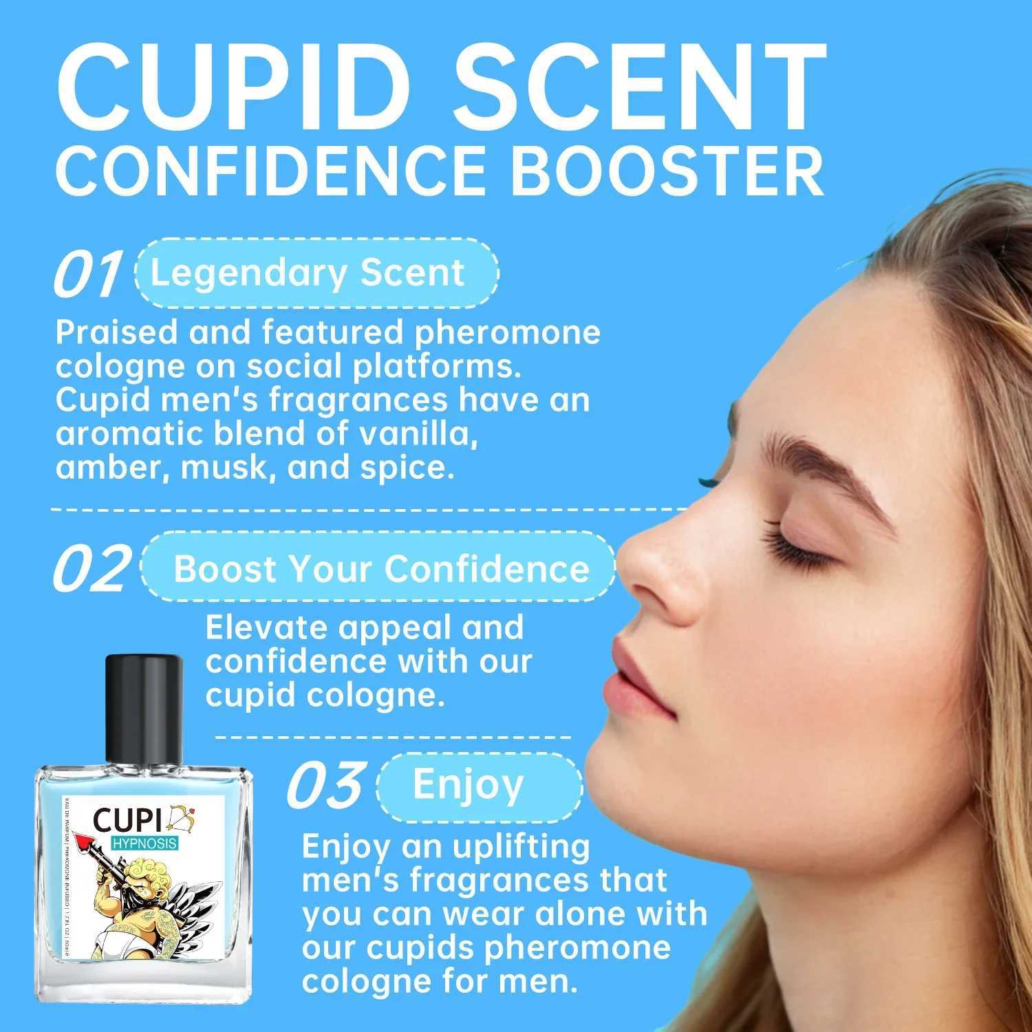 50ML Cupid Pheromone Hypnosis Perfume Long Lasting Pheromone perfume world perfume women perfumes man perfumes M250219