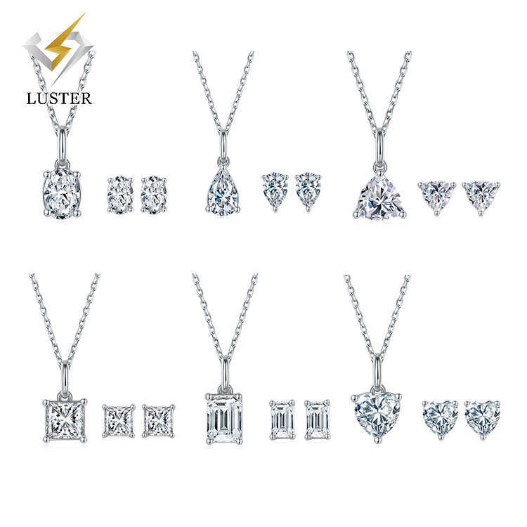 S925 Sterling Silver Earrings Jewelry Luxury Atmospheric S925 Round Solitaire Moissanite Stud Earring 925 Moissanite Earri