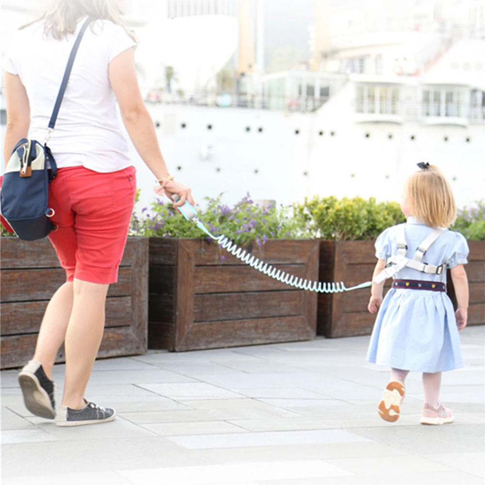 Infants and young childrens loss prevention belt traction rope Baby loss prevention bracelet 2m spring rope Walking baby safety 250219