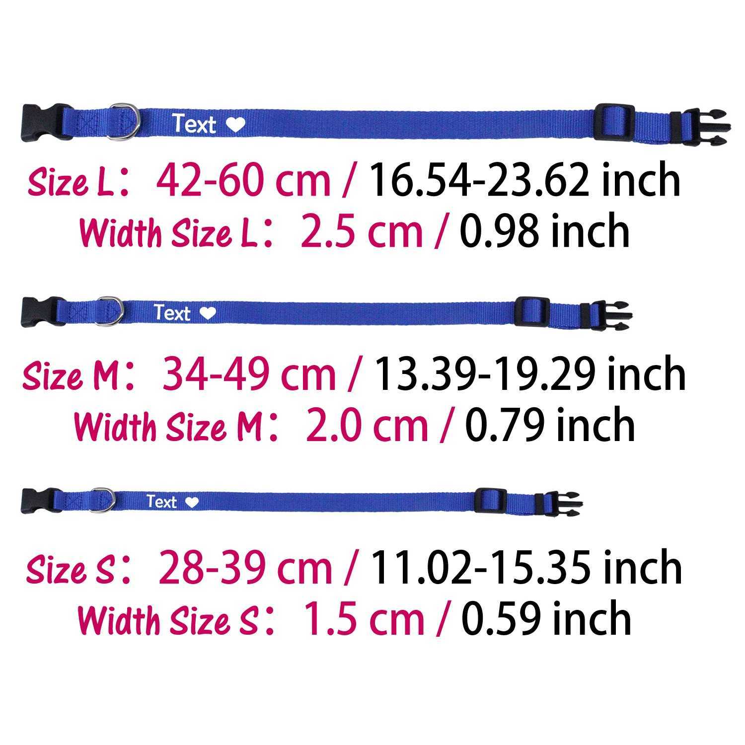 Custom Dog Collar Pet Personalized ID Collar Name and Phone Number with Cute pattern Nylon Necklace Small Medium Large Acessory 250205