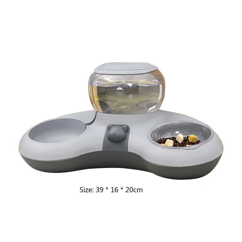 Dog Feeders 2-in-1 automatic water dispenser used for cats dogs cat food bowls automatic cat water dispensers 1.4L water tank bowls pet feeding tools 