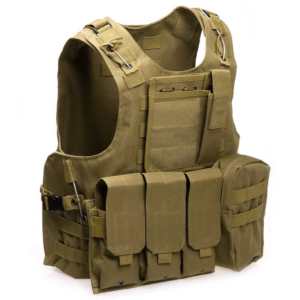 Outlife USMC Airsoft CS Military Molle Combat Assault Plate Carrier Outdoor Clothing Hunting Vest Security Outdoor VestXJ250219