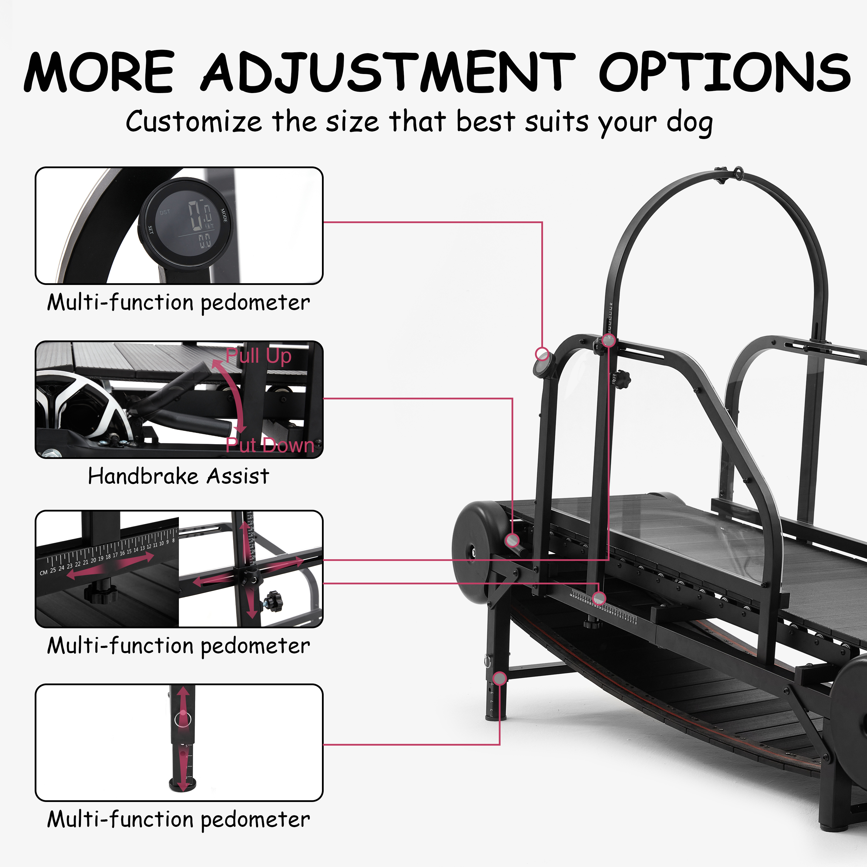 Larger Dog Non-electric Equipment Apparel Heavy Duty Pet Running Fiess Treadmill Walking hine Unpowered Run Tools For Dogs