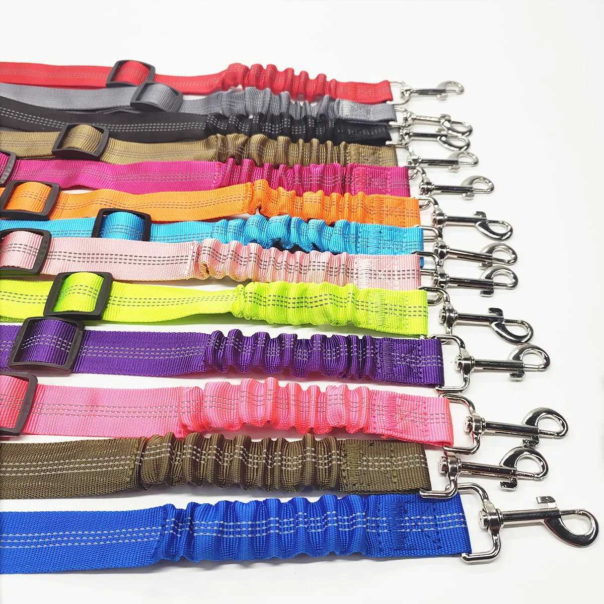 Adjustable Dog Car Seat Belt Harness for Dogs Nylon Reflective Cushioning Elasticity Car Travel Dog Accessories for DogsXJ250218