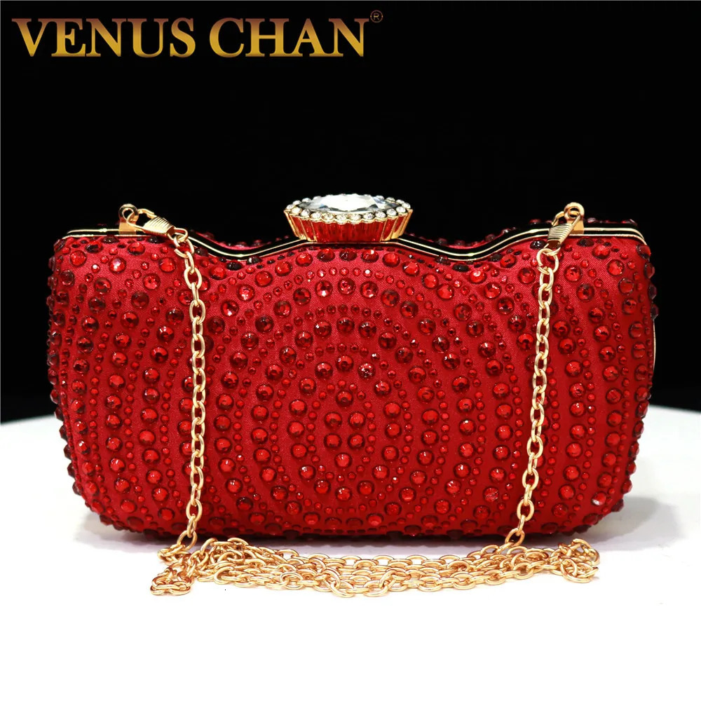 Diamonds Womens Bag Small Rhinestones Evening Dress Elegant Party y Handbag Metal Chain Shoulder Bags 250218