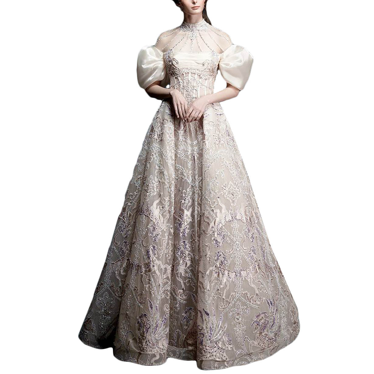 20205 Brilliant Prom Evening Dresses Off The Shoulder Appliques LSequins Evening Party Dress Floor-Length Special Occasion Customized Plus Size Vestid
