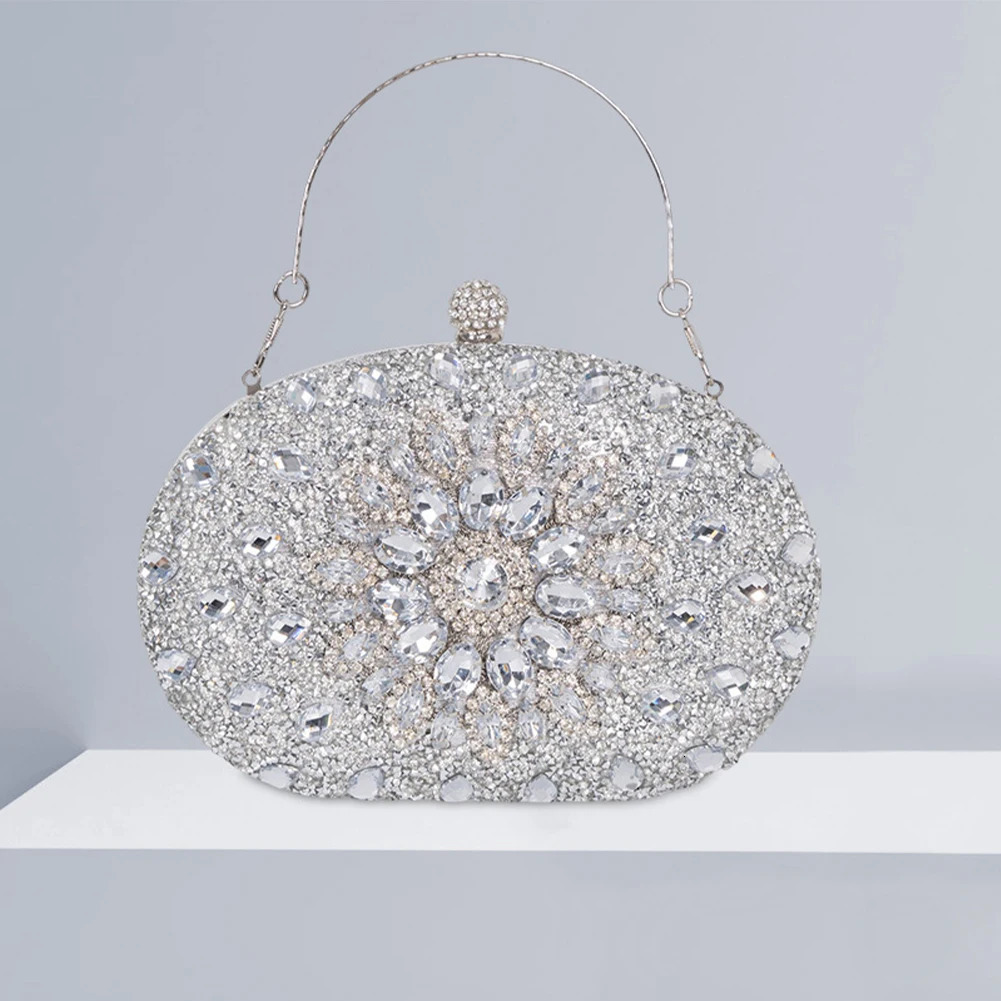 Purses Shoulder Bag Fashion Rhinestone Strap Crossbody Sparkly Women HighCapacity Durable Lightweight Party Gathering 250218