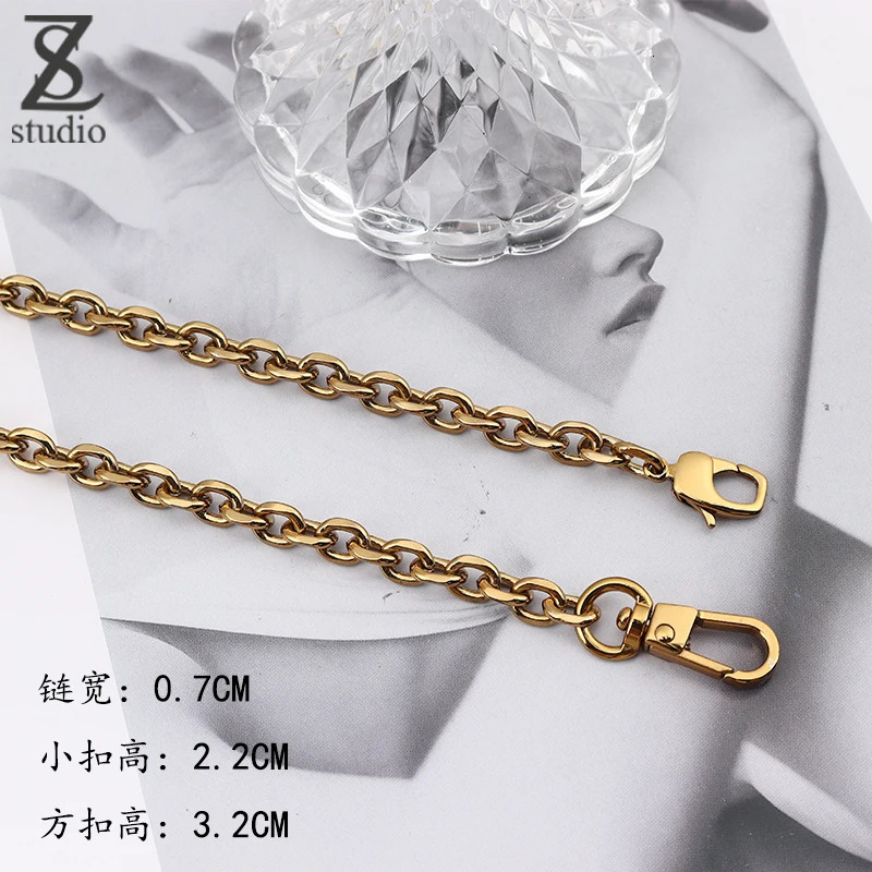 Bag Strap Small Size Original Old Gold O-Shaped Chain Bag Chain Replacement Shoulder Strap 250214
