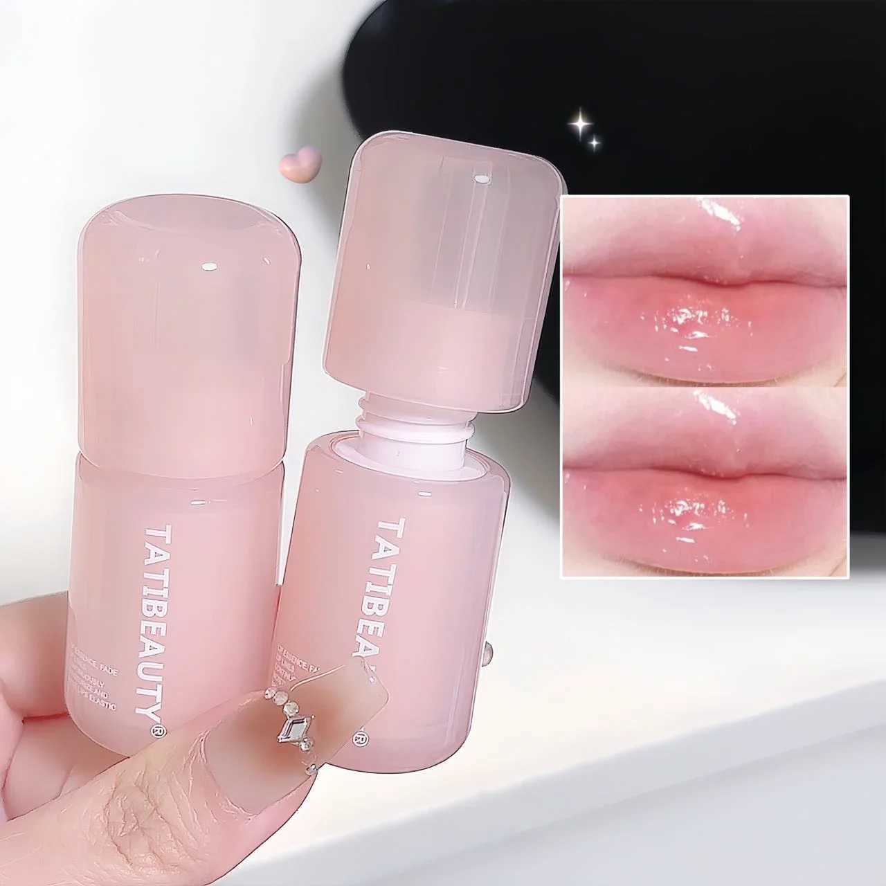 DIKALU Mirror Water Lip Gloss Crystal Jelly Lipstick Hydrating Plumping Moisturizing Colored Lip Tint Lips Care Makeup BeautyW250219