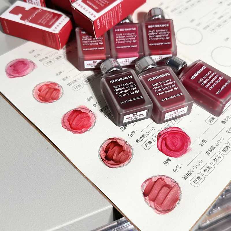 HERORANGE HR567 Transparent Ice Velvet Lip Glaze Matte Pigment Lipstick Lip Gloss Affordable MakeupW250219