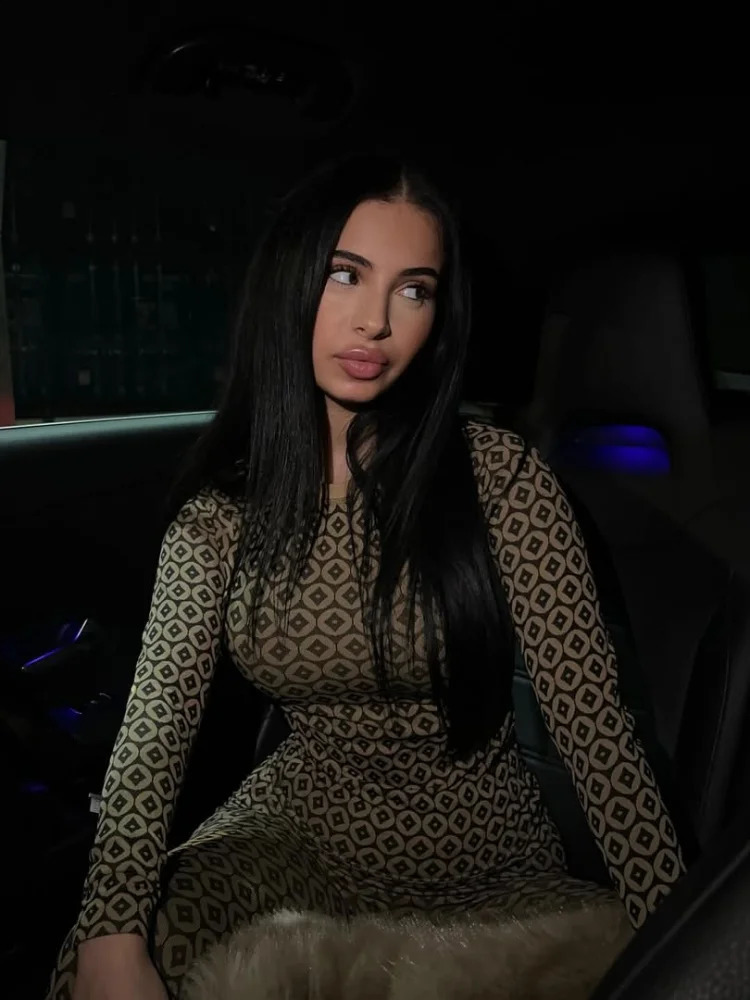 Fashion Printed Womens Contrast Waist Tight Pants Set Vintage Slim Fit Long Sleeve Round Neck Tops Suit Spring Lady Outfit 250218