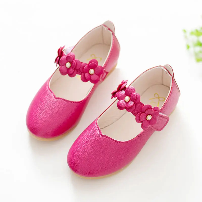 Children Dancing Shoes Kids Princess Shoes Girls Soft Bottom Breathable Leather Footwear Students Non-slip Performance Footwear 250219
