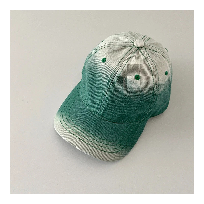 Spring Summer Kids Peaked Cap 2-6T Retro Gradient Color Casquette Leisure Outdoor Sun Hat Baseball Caps 250219