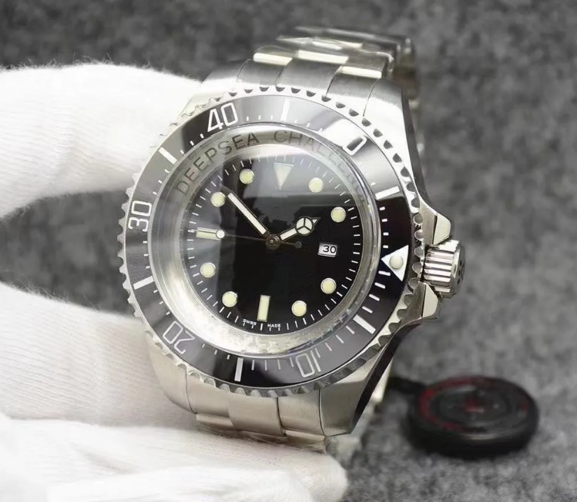 Classic Big 50mm Men's Watch Premium Automatic nical Movement Stainless Steel Oversized Case Super Thick Mirror bag watches men designer watch