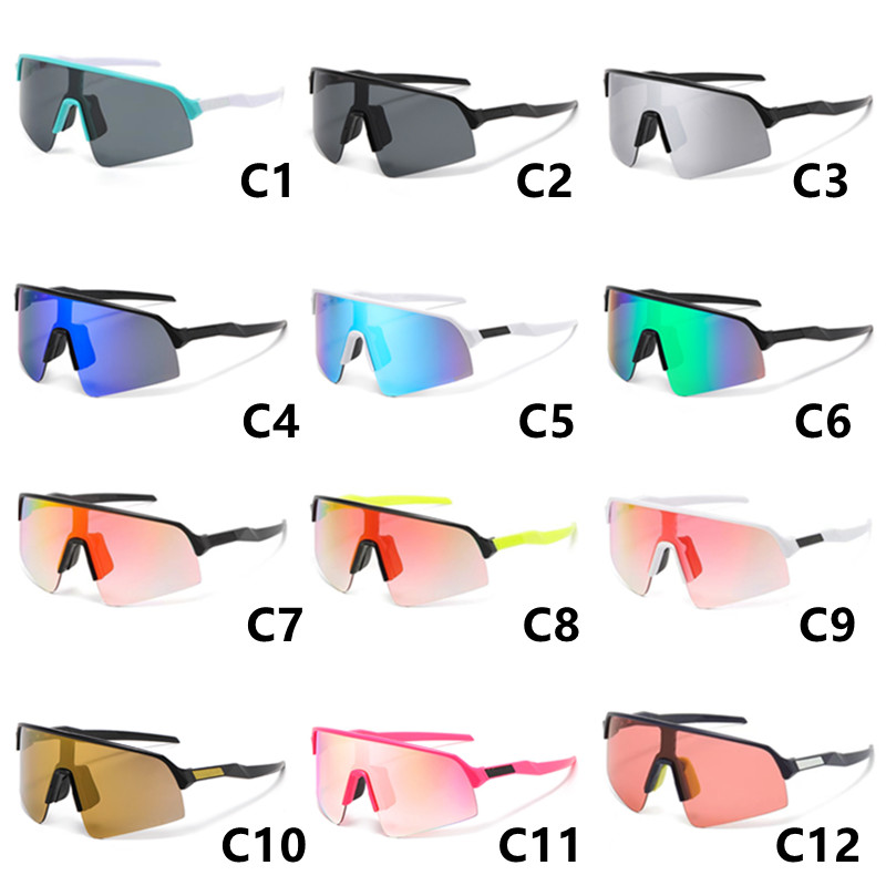 Brand Half Frame Bicycle Sunglasses Driving Travel Glasses Riding Cycling Sun Glasses Men Women Sunglasses Uv400 Protection Designer Square Mirror Eyeglasses