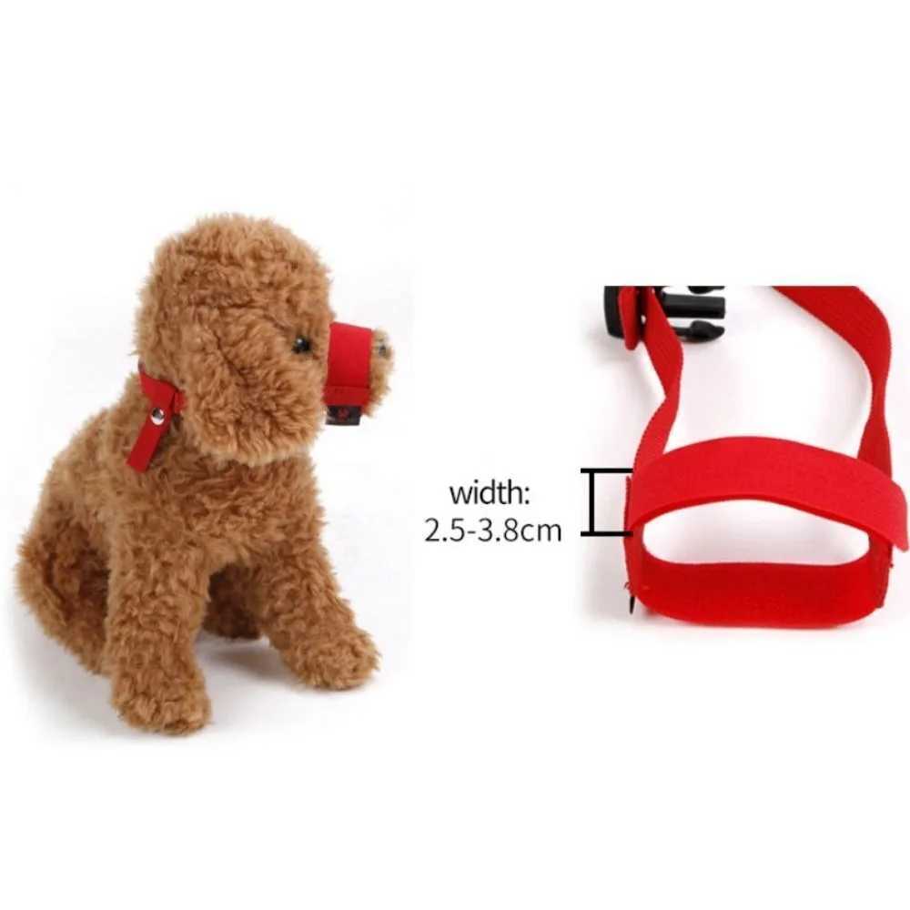 Adjusting Straps Mask Small Dogs Soft Nylon Dog Muzzle Adjustable Anti-biting Breathable Dog Straps MaskXJ250218