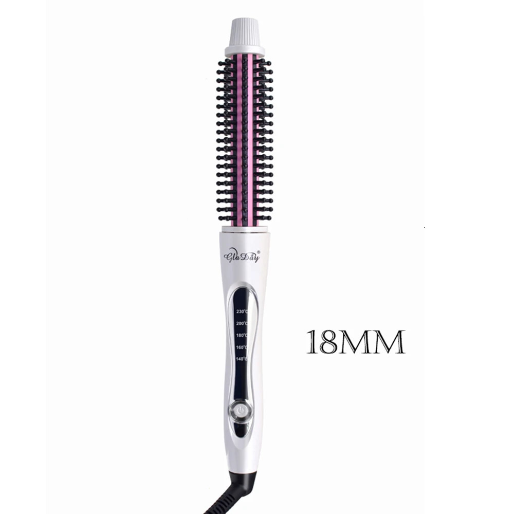 Hair Curler Hair Straightening Brush Heating Comb Hair Straight Styler Corrugation Curling Iron Hair Curler Comb 250214