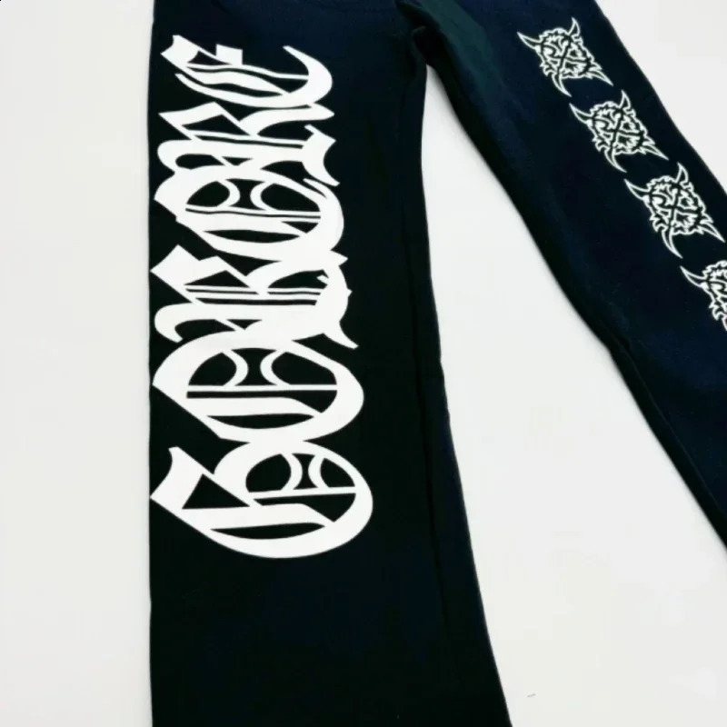 American retro sweatpants personalized print y2k high street mens parkour sports casual pants sweatpants 250214