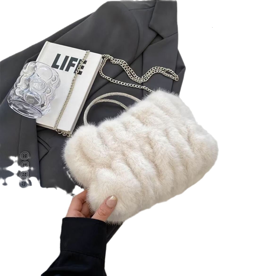Winter for Women 2025 New Korean Ins Trend Fashion Plush Small and Western Style Single Shoulder Women's Bag #swissmilitary
