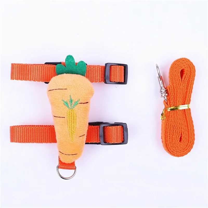 Rabbit Harness and Leash Set Adjustable for Small Animals Ferrets Piggies Hedgehogs Outdoor Walking Cute DecorationsXJ250218