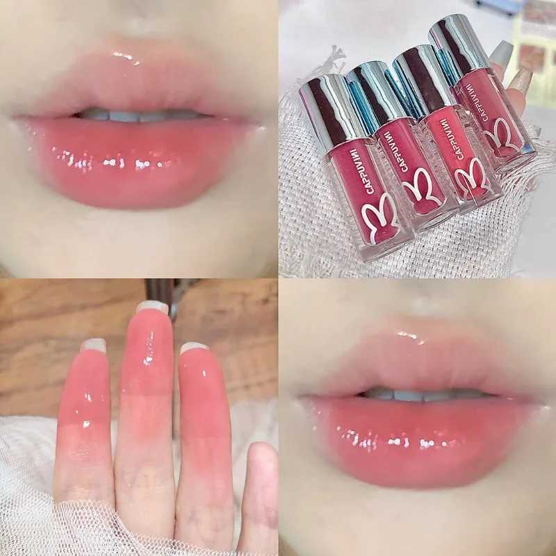 NEW Water Glazed Mirror Lip Gloss Makeup Crystal Jelly Moisturizing Lip Glaze Long Lasting Grape Color Liquid Lipstick CosmeticsW250219