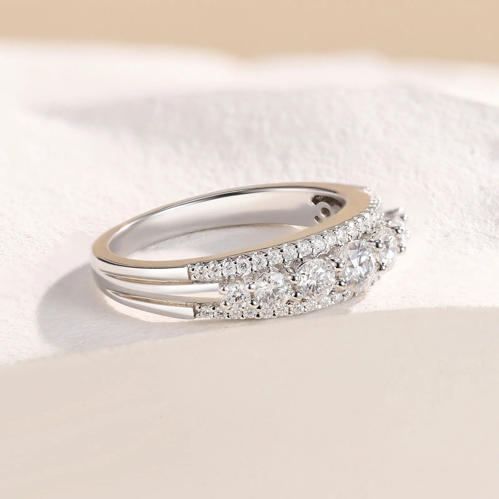 she Wedding Rings for Women Original 925 Sterling Silver Band Brilliant Engagement Ring Jewelry 250213
