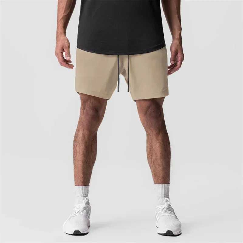 2025 New Mens Fitness Shorts Summer Quick drying Sports Shorts Training Shorts Mens Zipper Pocket Casual Sports Shorts W250219