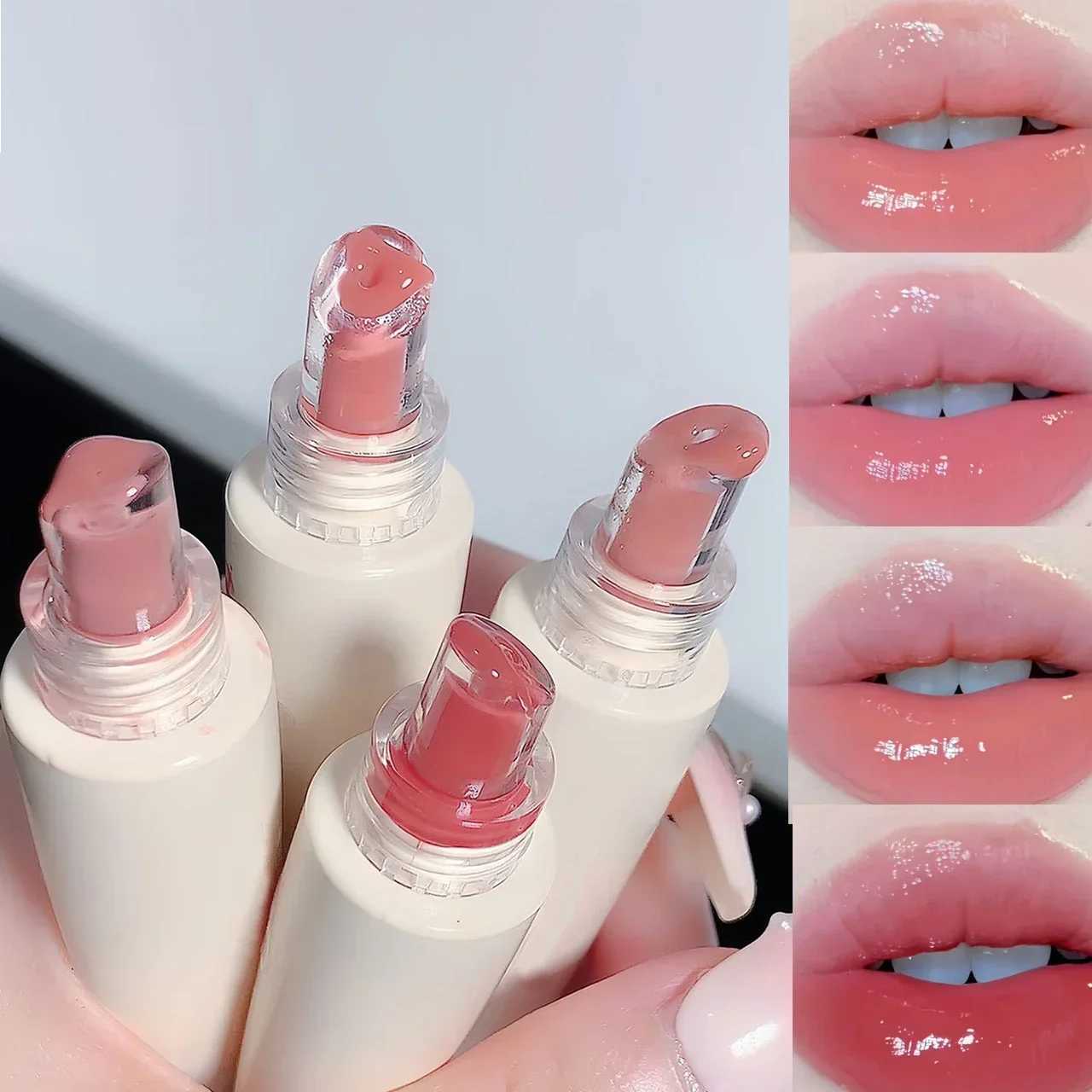 Mirror Dyeing Lip Gloss Moisturizer Liquid Lipstick Waterproof Long Lasting Red Lip Tint Korean Makeup Cosmetic Lipgloss BeautyW250219
