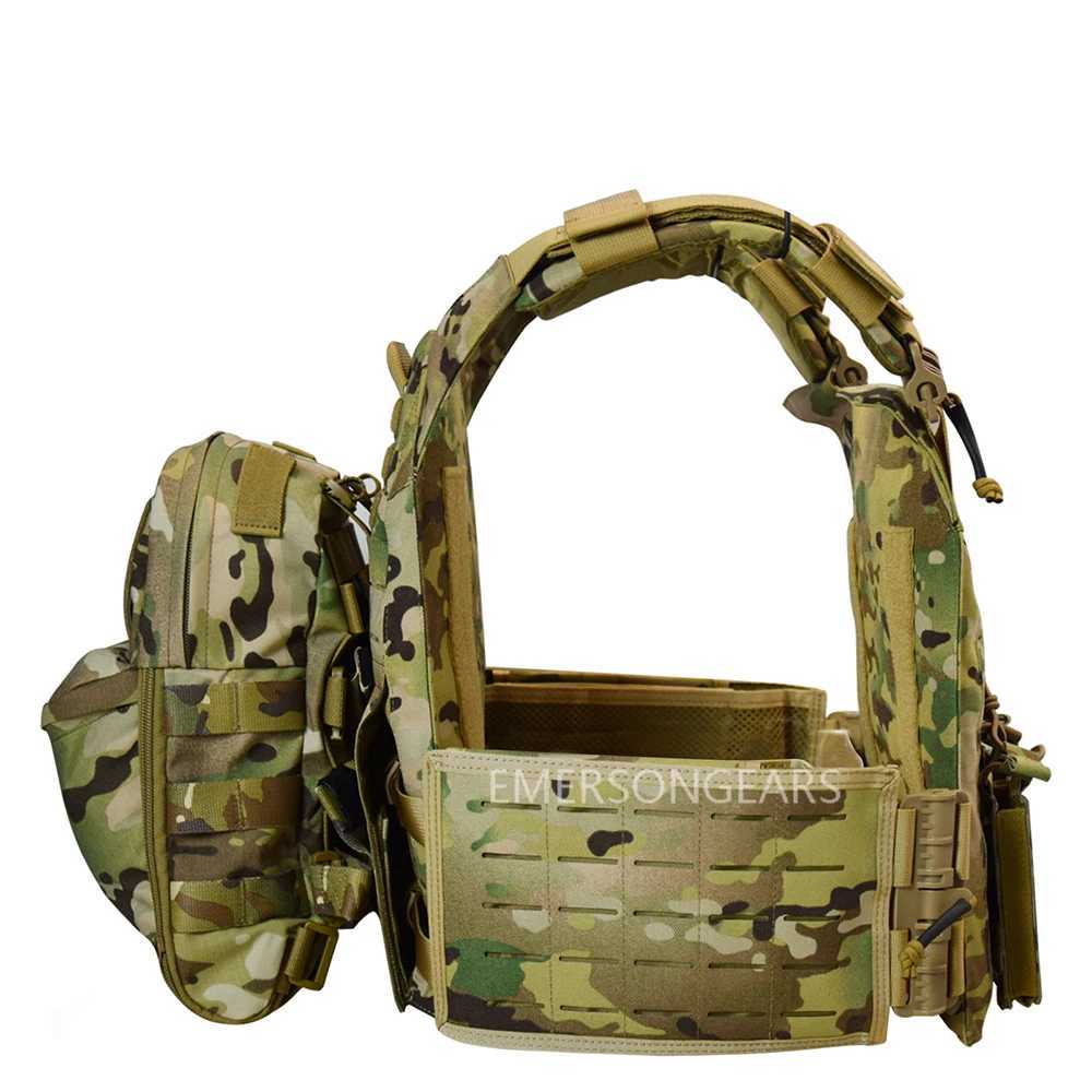 1000 D Nylon Quick Release adjustable laser cutting vest with Hydration Backpack and triple magazine pouch Tatcial combat setXJ250219