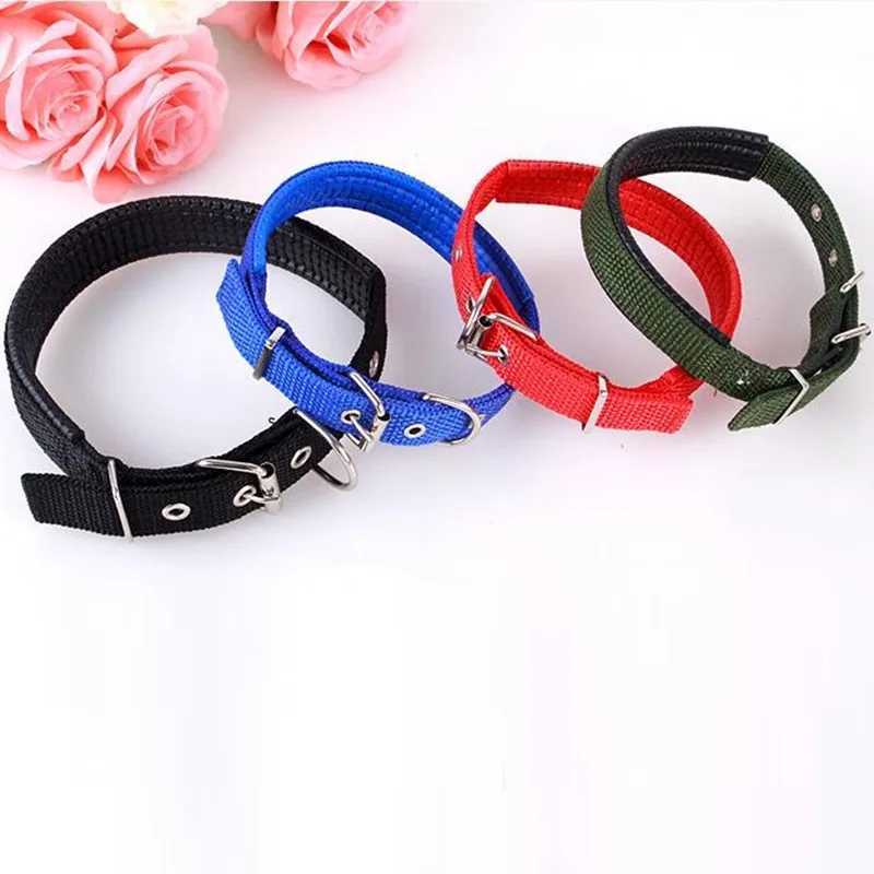 Adjustable nylon dog collar suitable for small dogs puppies pet accessories leather collars for dogs Husky collars for golden retrievers W250219