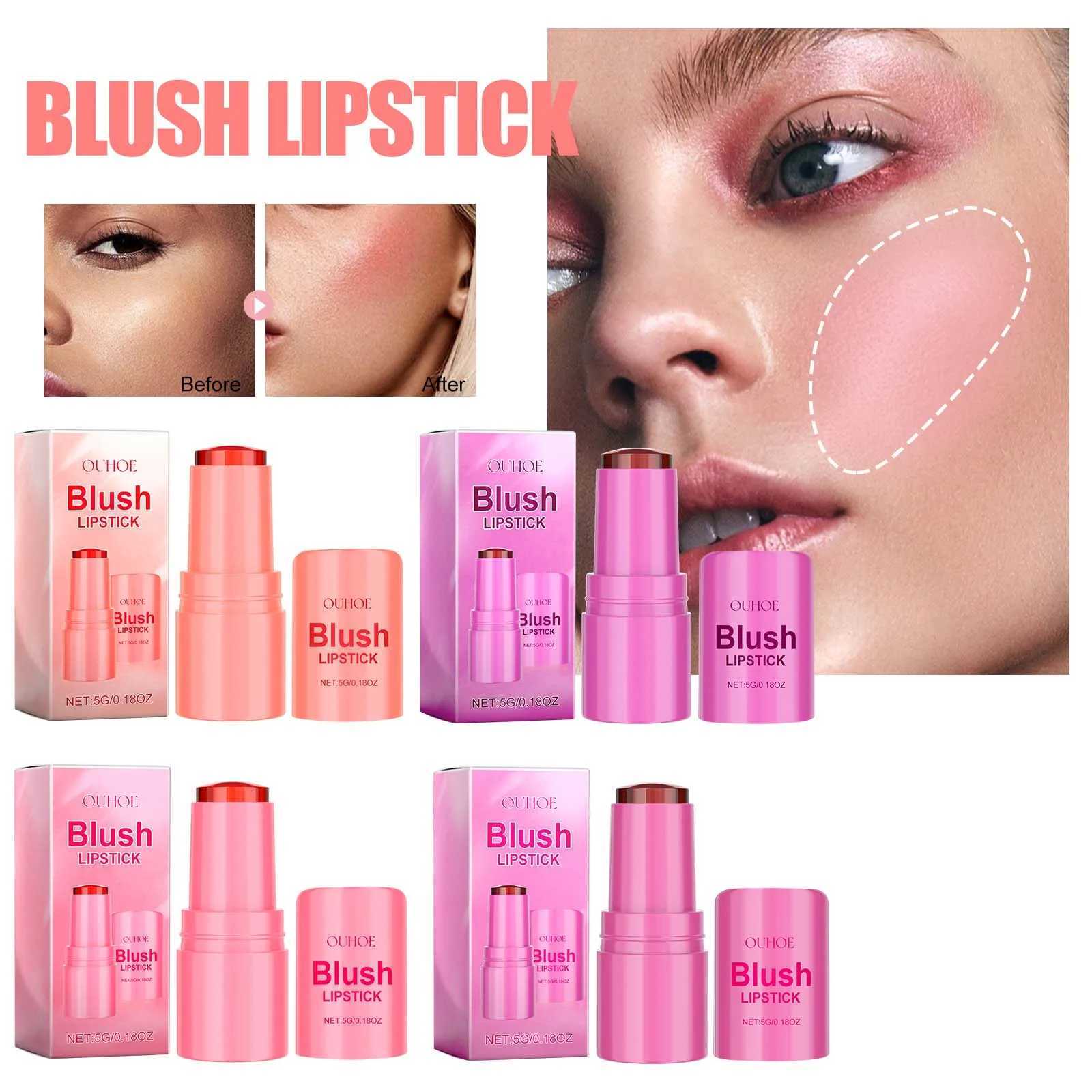 B Lipstick Moisturizing Elastic Jelly Texture Makeup Lip Tint Cooling Water Tint Sheer Lip Cheek Stain for Girl B StickW250219