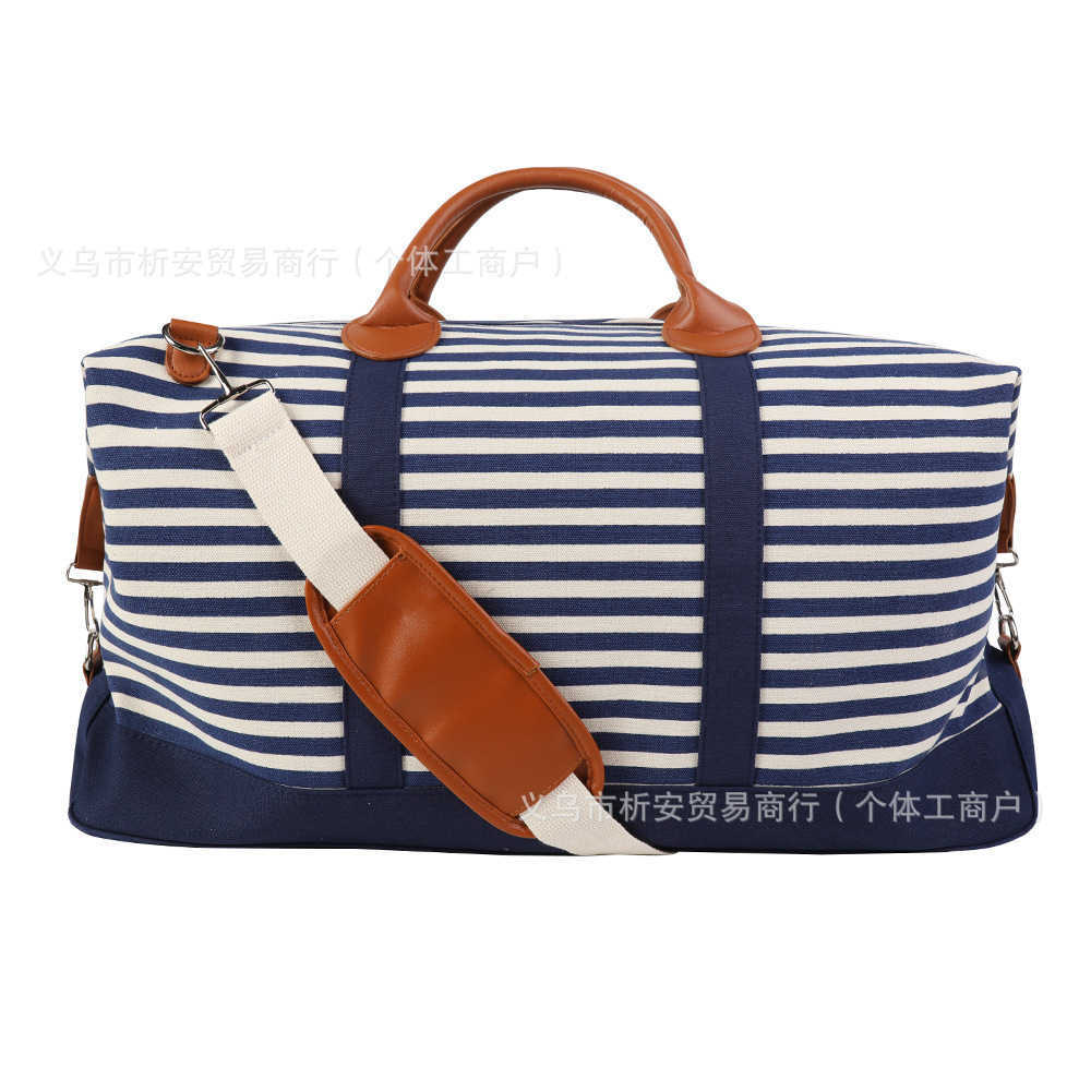 Etsy Personalized Large Capacity Travel Bag Bestseller Embroidered Canvas Bag Women's Handbag Printed Stripe 250115