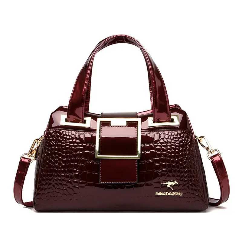 Solid Pu Leather Shoder Bag Fi Designer Handbags Top Handle Bags for Wen Casual Crossbody Bags Luxury Bag Z250219