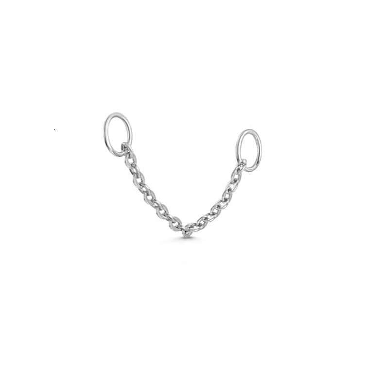 Personalized Puncture Earbone Nail Women's Zircon Tassel Earnail Fashion Earring Accessories Chain