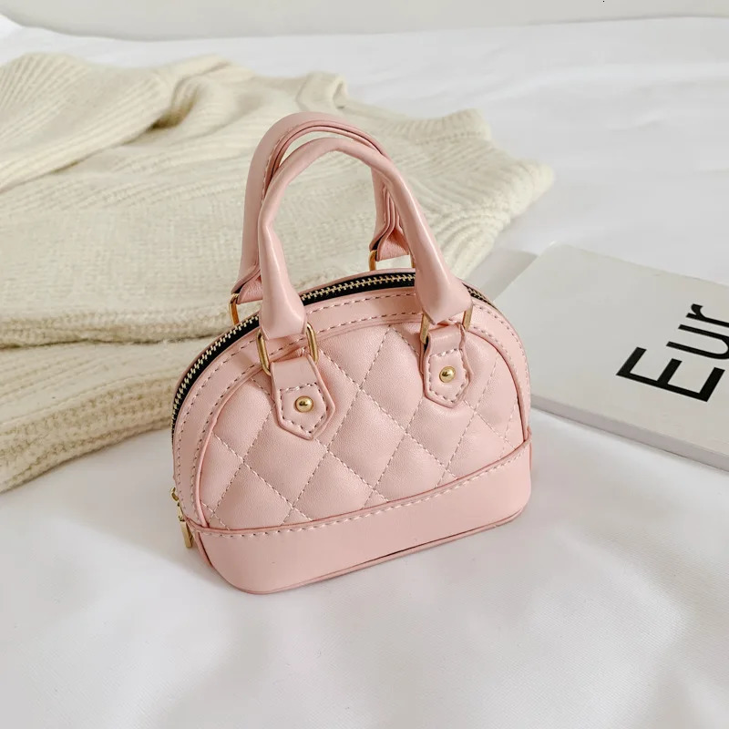 Children Mini Shell Bag Fashion PU leather Ringer Chain Crossbody Bag Cute Girl Single Shoulder Handbag KBG028 250219