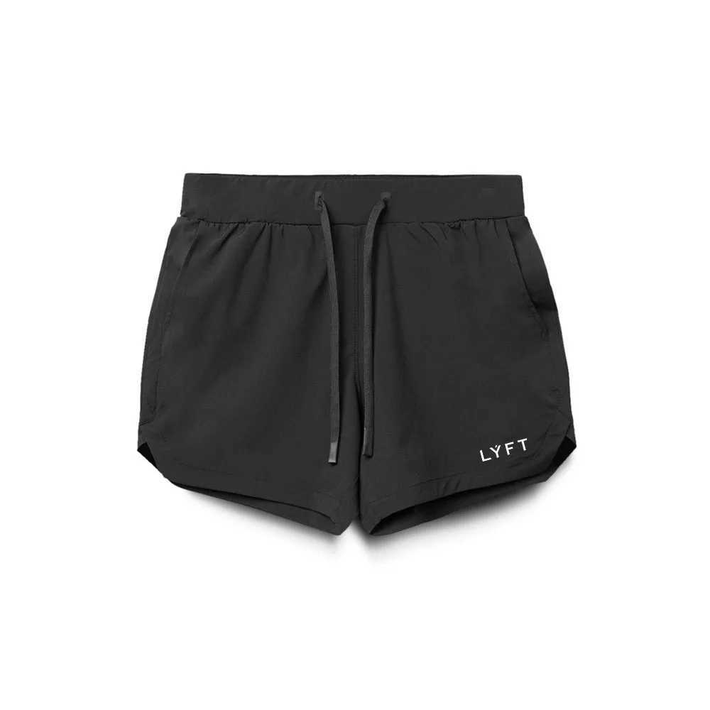 Men's Shorts LYFT Quick Dry Multi functional Pocket Single layer Running Gym Fitness Training Shorts Mens Jogging Bottom z250219