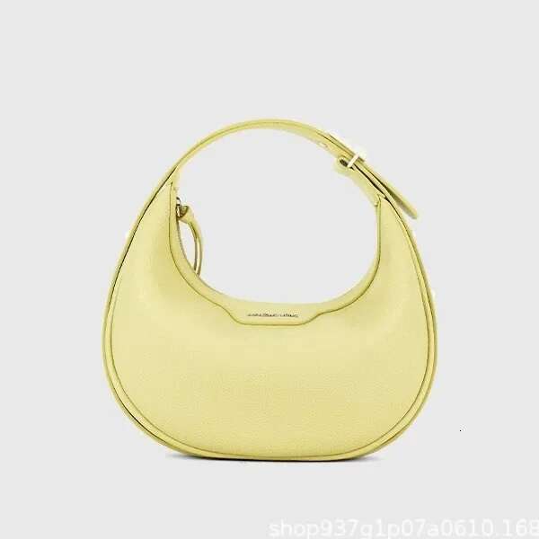Amazing Song Half-Moon Medium Size Spring Summer New Cow Leather Single Shoulder Underarm Crossbody Moon Horse Tooth Bag