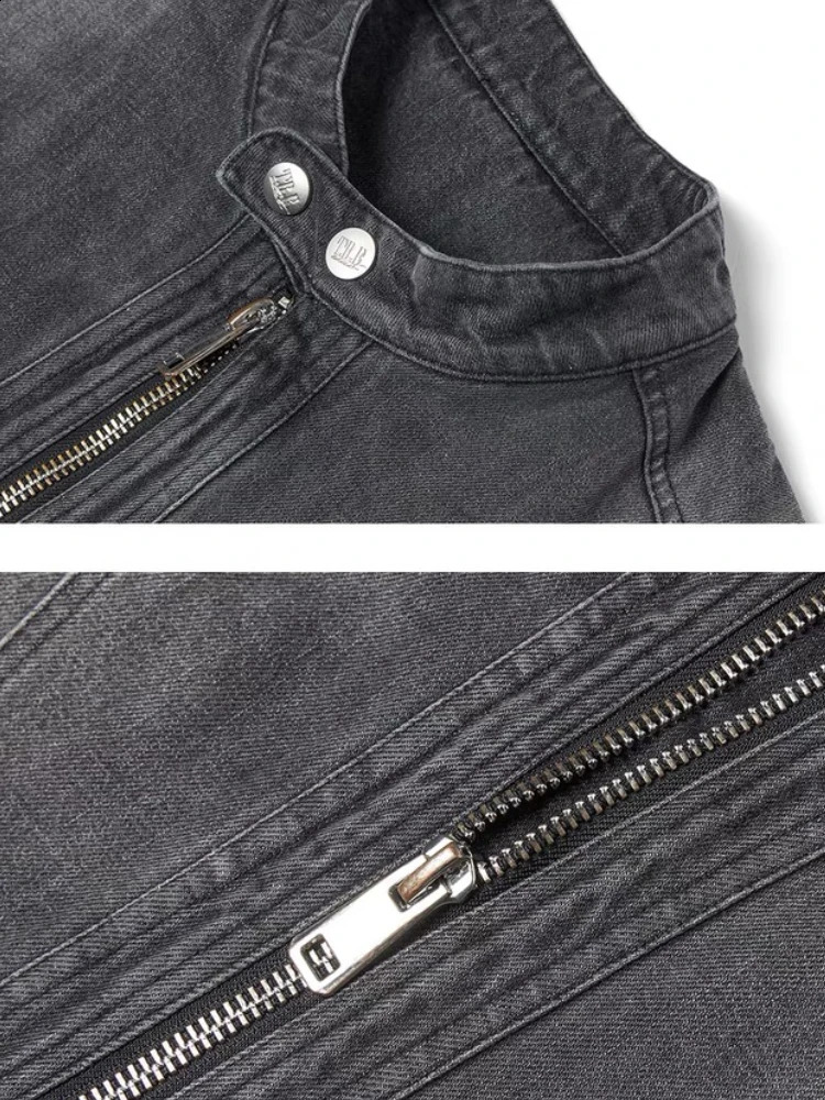 Denim Jackets for Men Washed Vintage Cool Personality Japanese Style Handsome High Street Couples Outwear Daily Jackets Men 250214