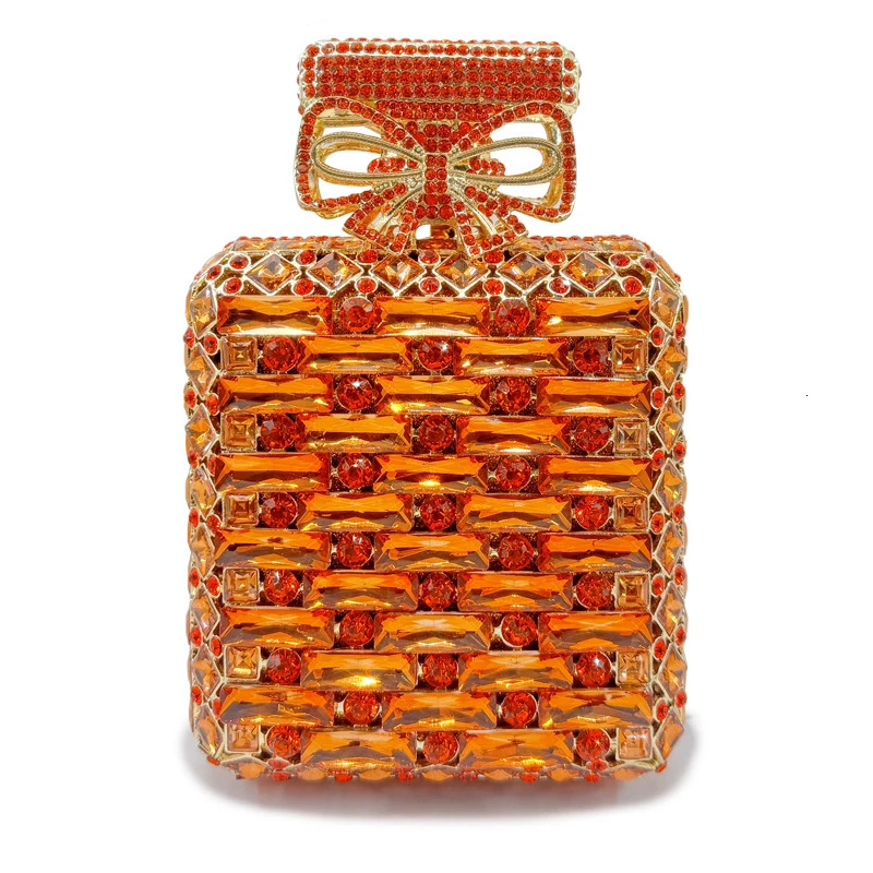 Scent Bottle Unique Women Evening Bag Rhinestone Dinner Banquet Clutch Purse y ner Handbags Crystal Shiny Bags 250218