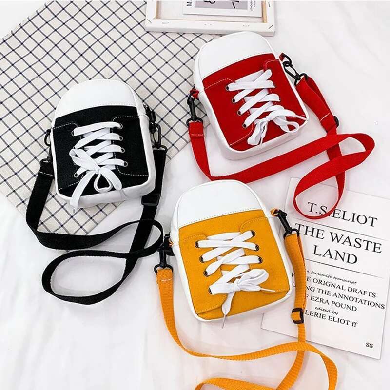 Ddmyshoesvip A New Korean Lightweight Crossbody Cute Mini Cartoon Canvas Backpack Fashion Children S Shoulder Bag